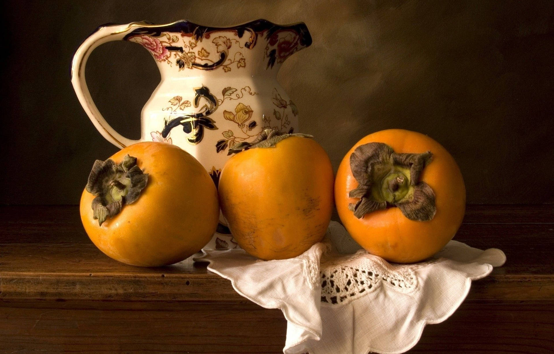 Stunning Persimmon Fruit Background