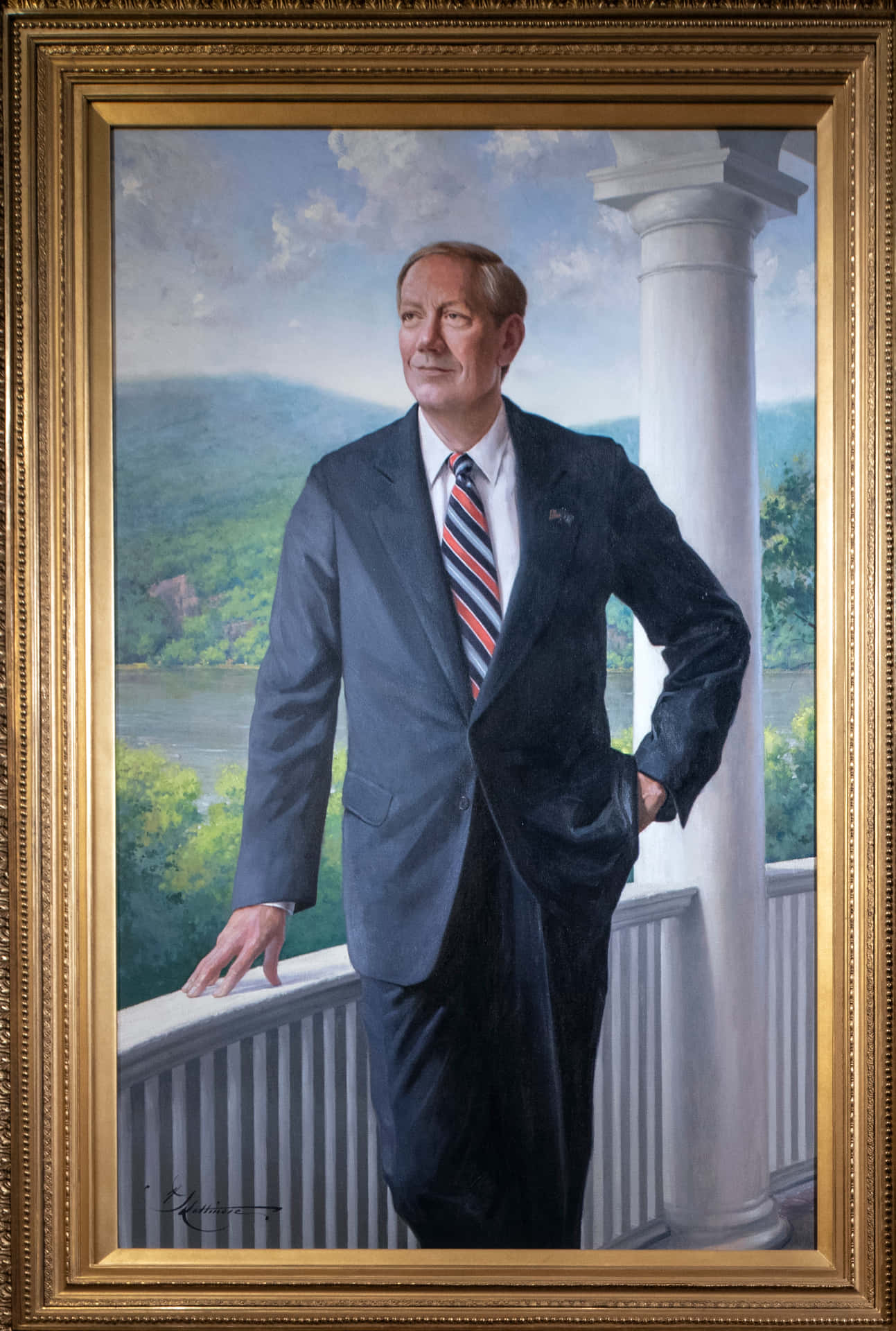 Stunning Portrait Of George Pataki Background
