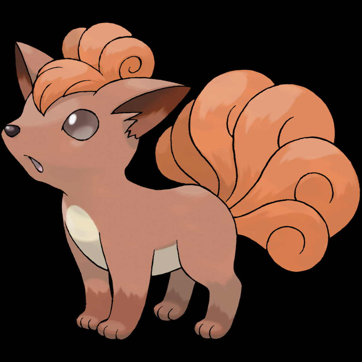 Stunning Pose Of Vulpix - The Six-tailed Pokemon Background