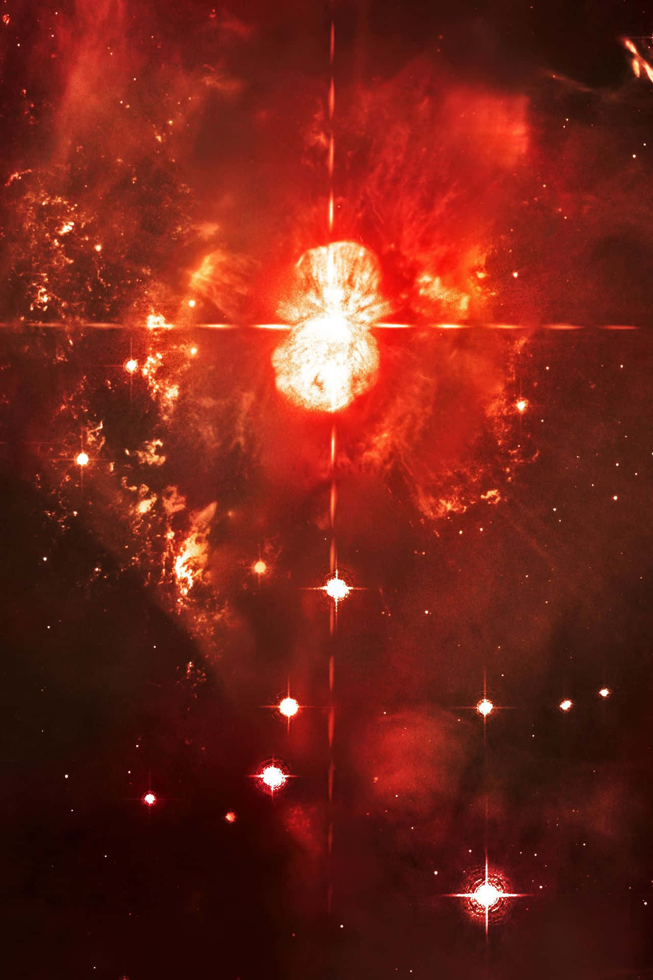 Stunning Quasar In Galaxy Background