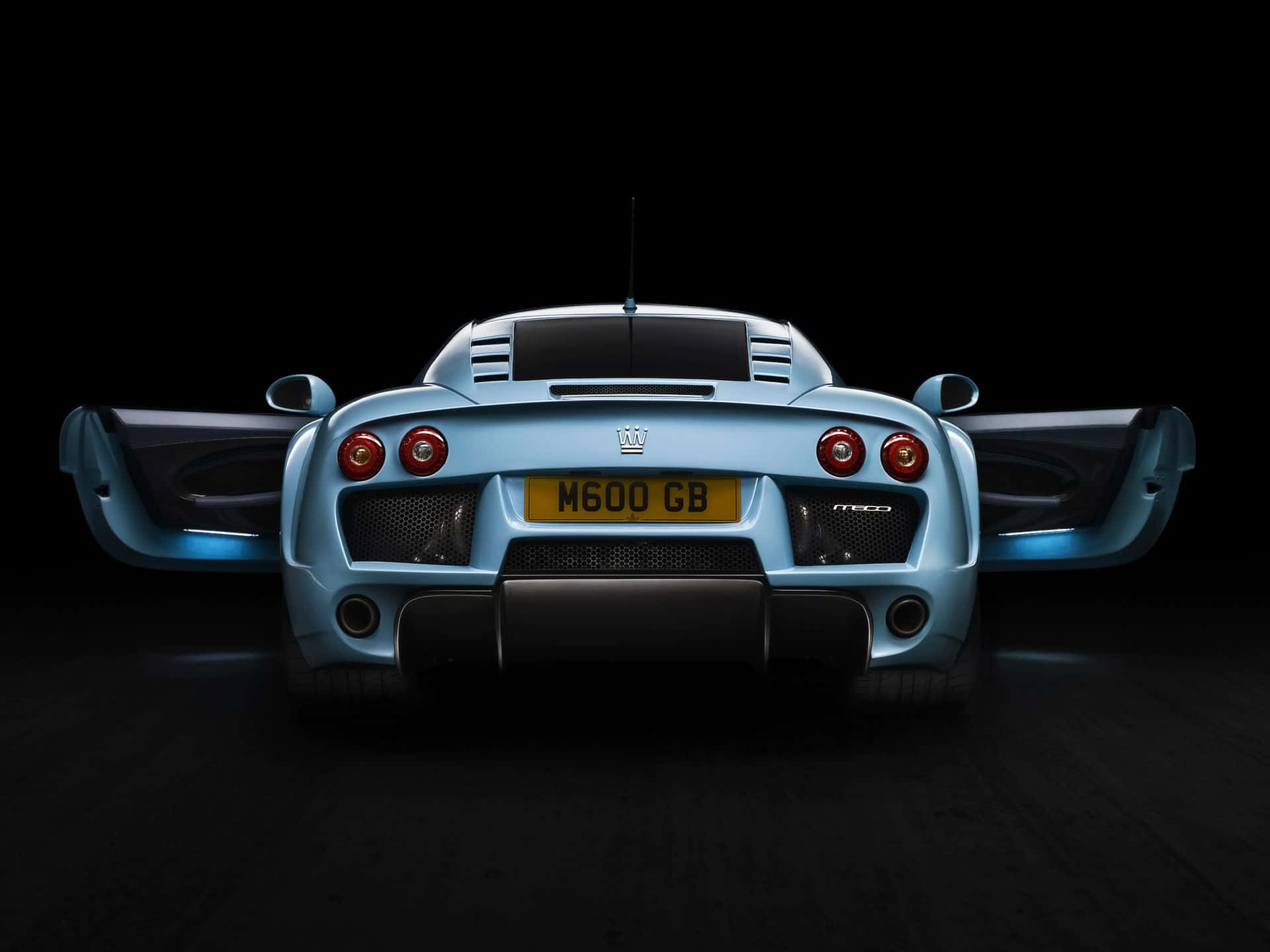 Stunning Rear View Of Noble M600 Supercar Background