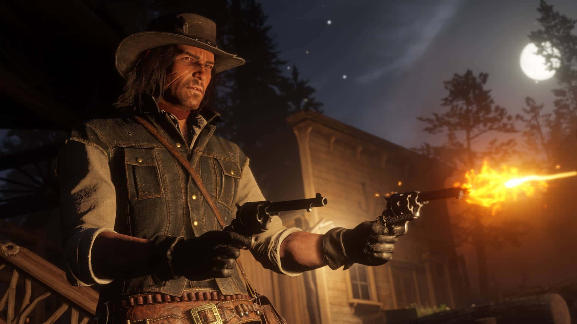Stunning Red Dead Redemption Dramatic Landscape Background