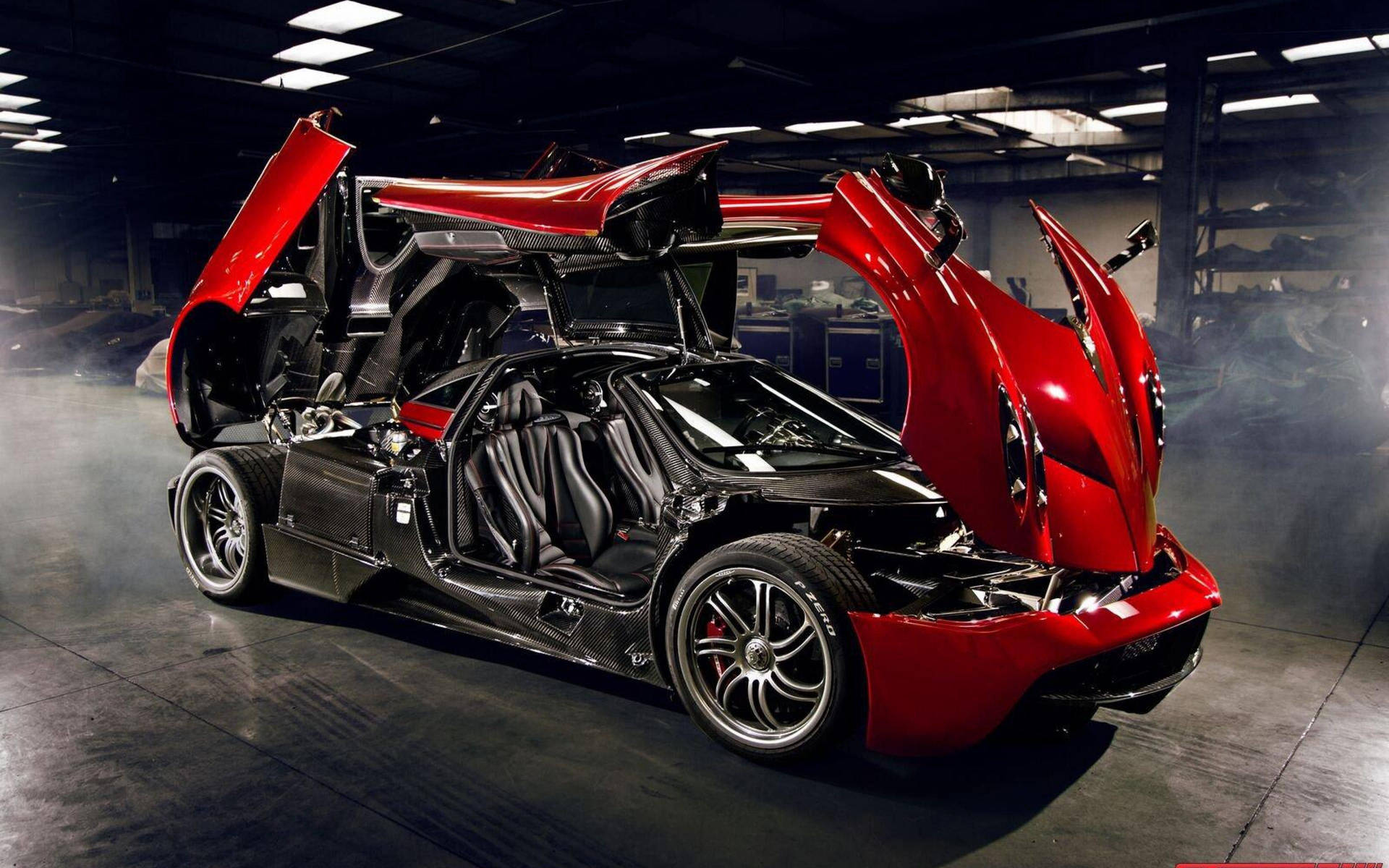 Stunning Red Pagani Bc In 4k Resolution Background