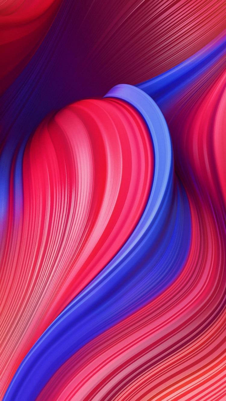 Stunning Redmi 9 In Vibrant Pink And Blue Streaks. Background