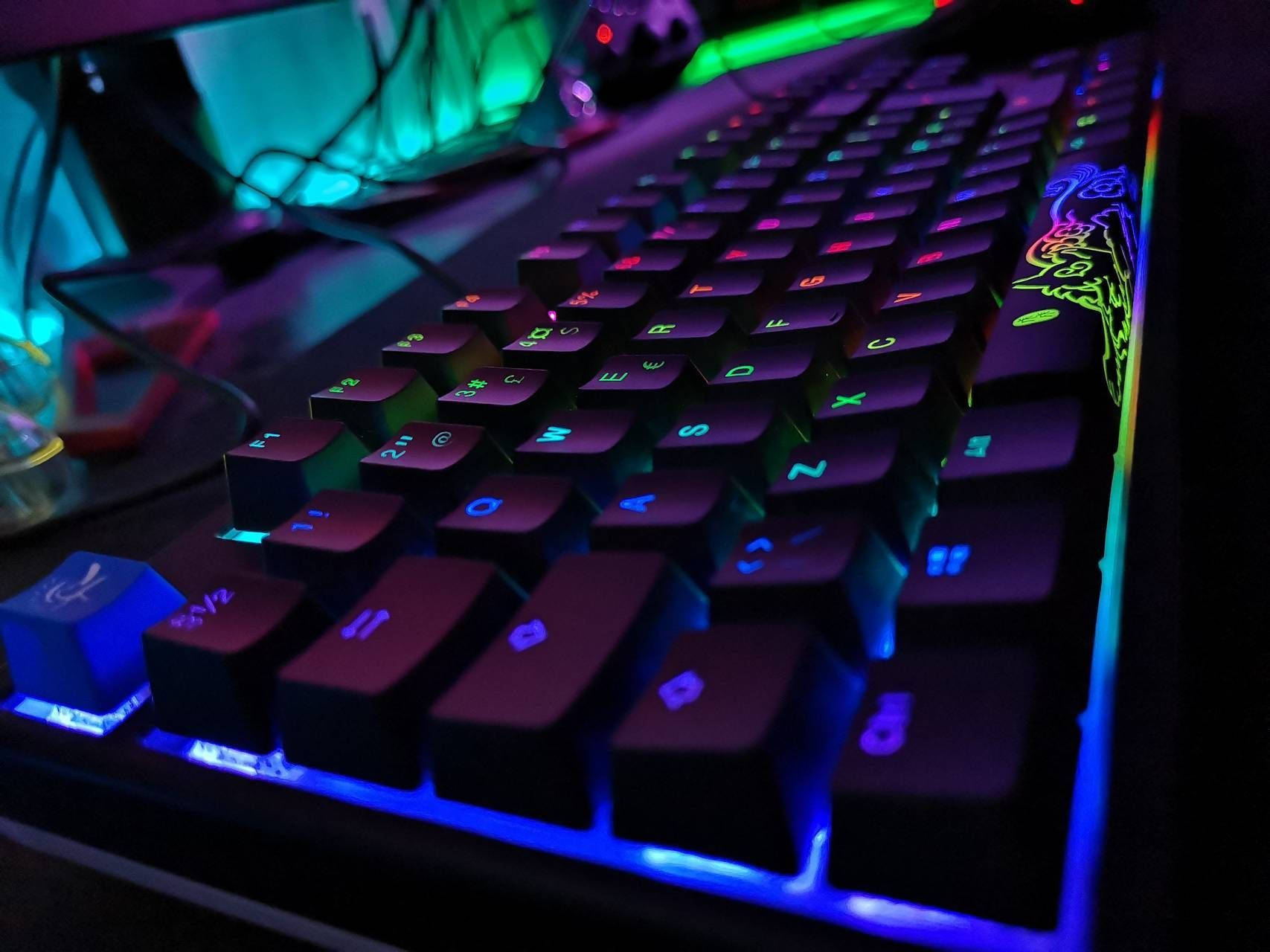 Stunning Rgb Mechanical Keyboard In 4k Resolution Background