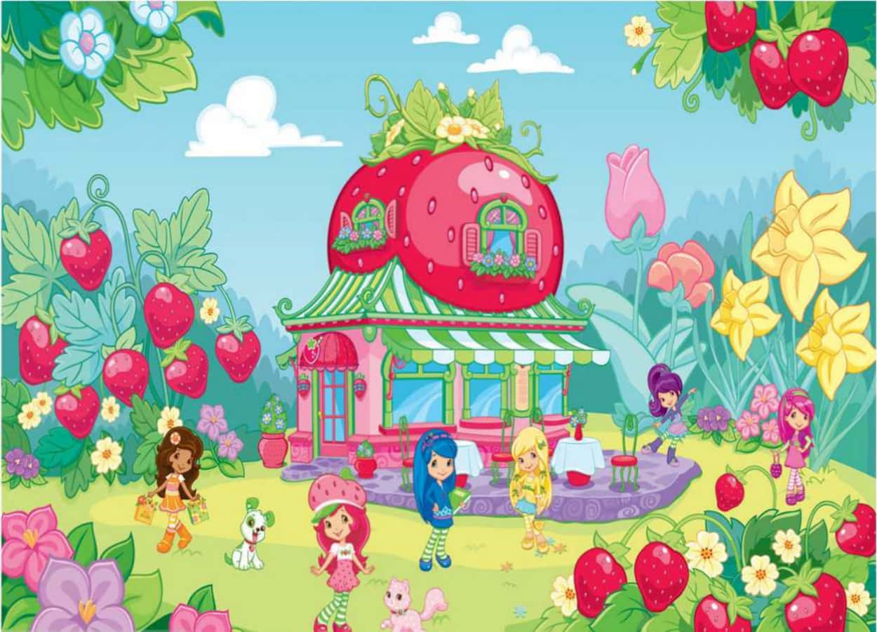 Stunning Strawberry Shortcake Delight Background