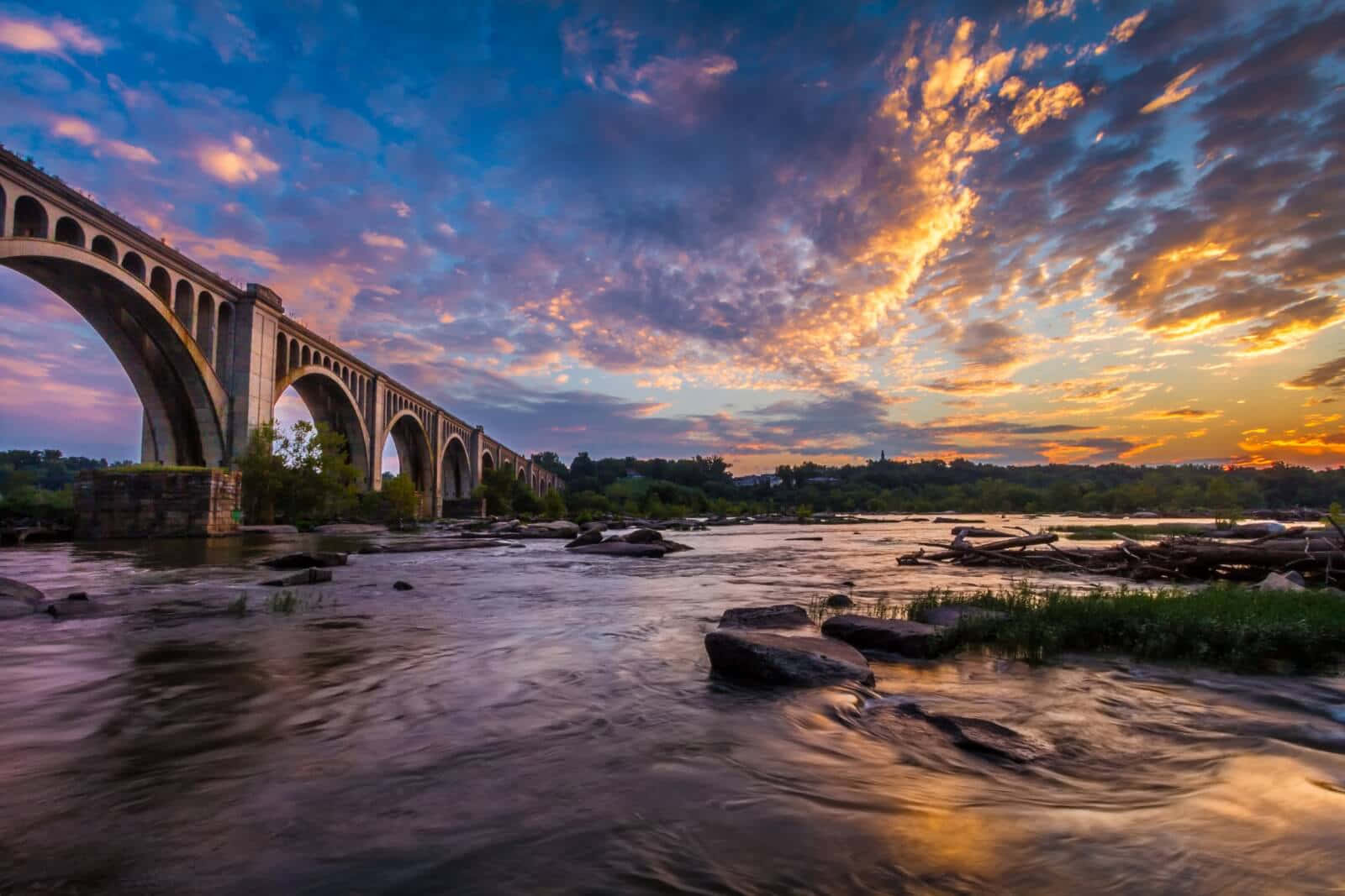 Stunning Sunset Over Richmond Skyline