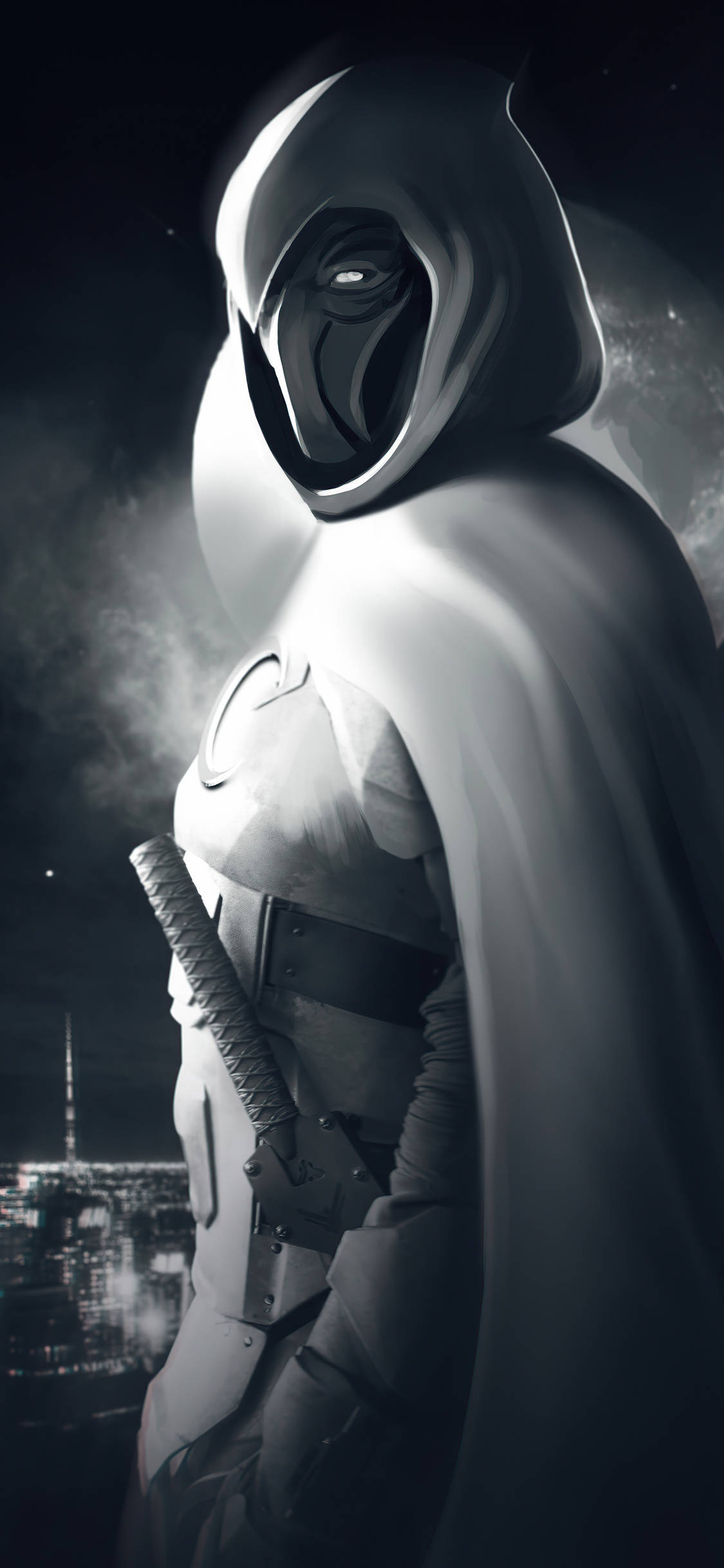 Stunning Superhero Moon Knight Phone Background