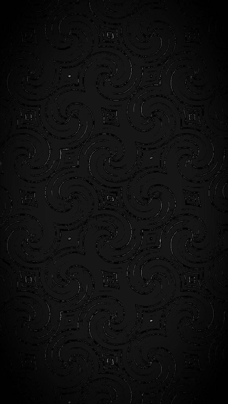 Stunning Total Black Abstract Pattern Background