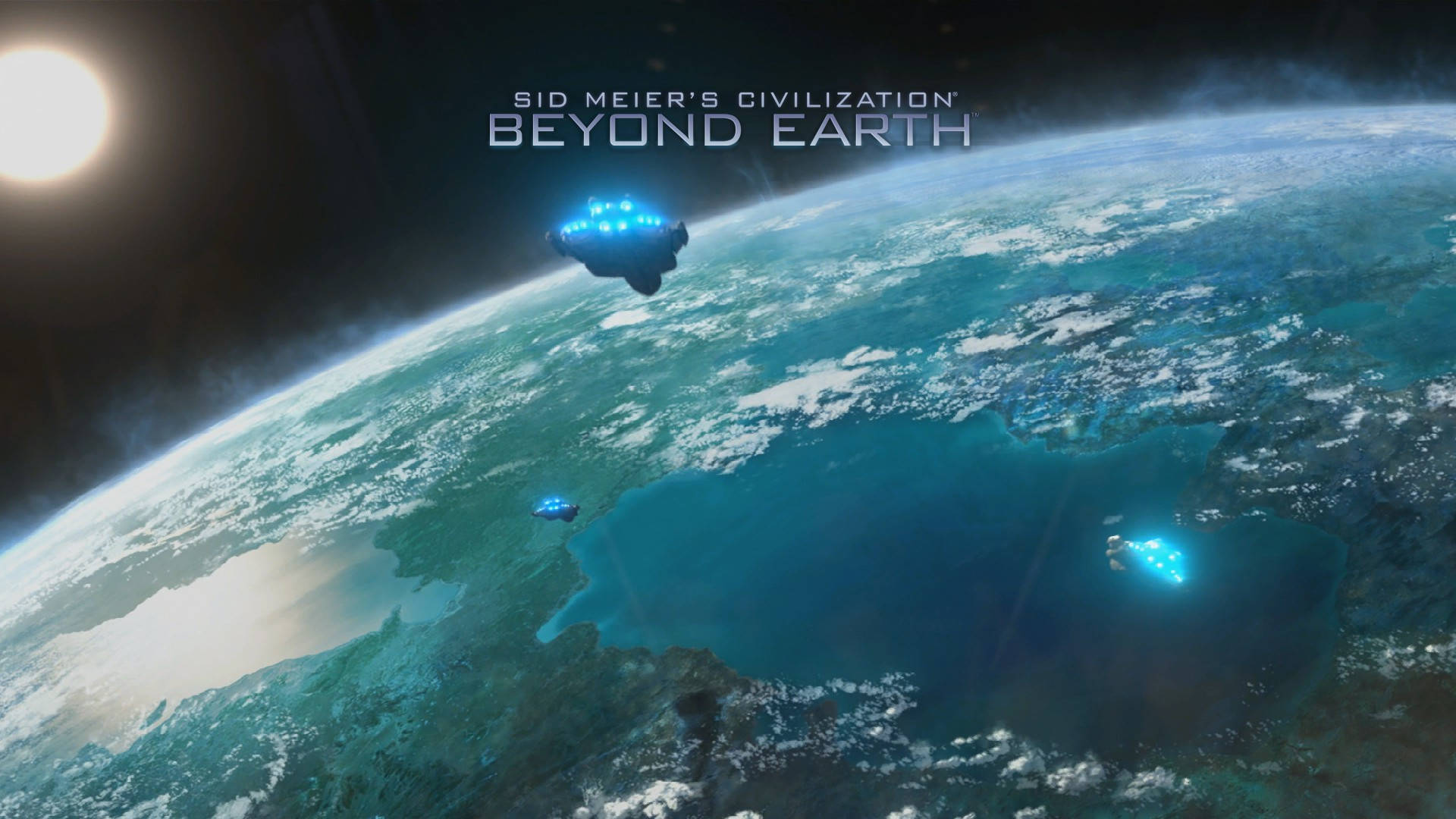 Stunning View Civilization Beyond Earth Background