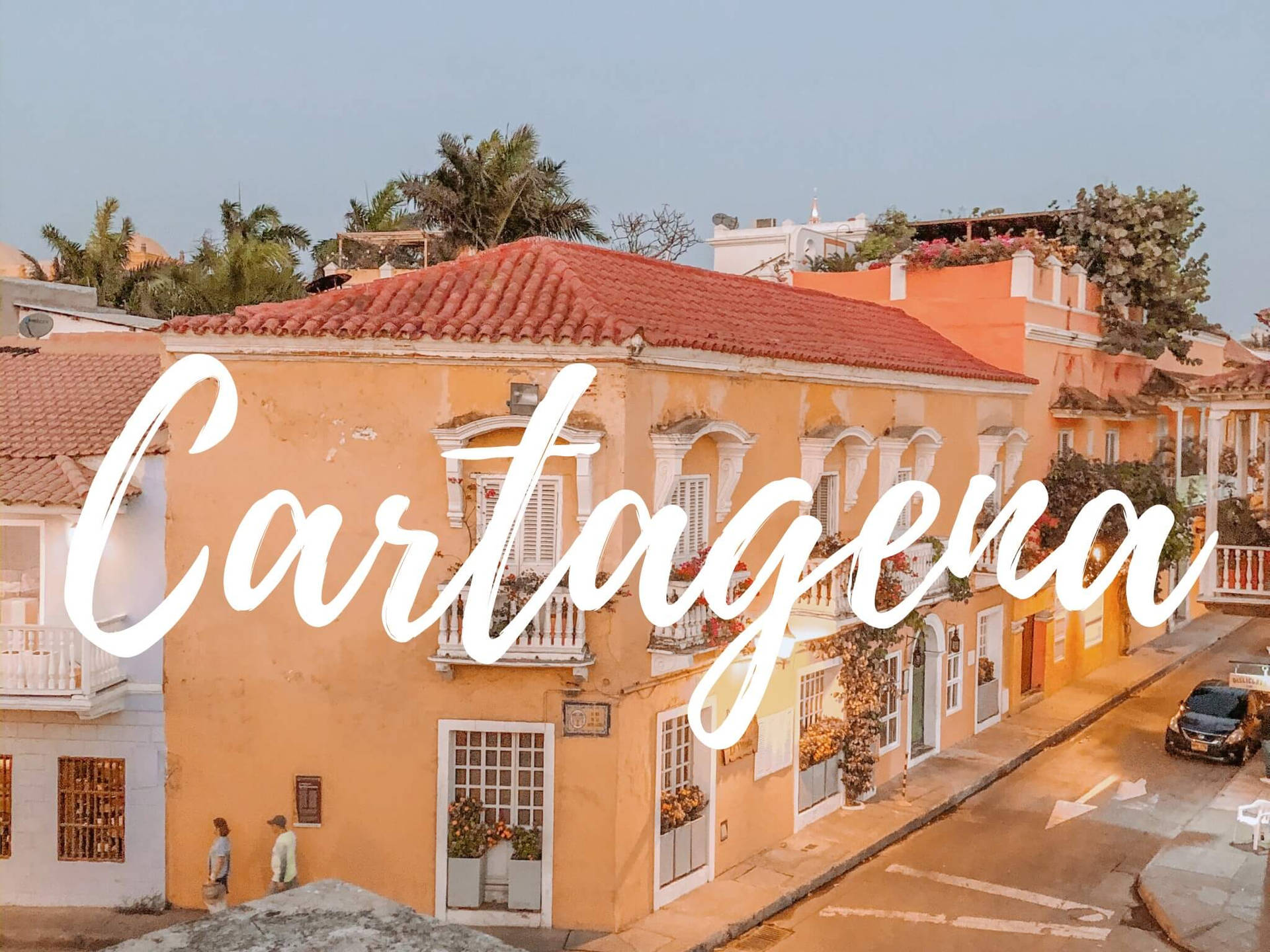 Stunning View Of Cartagena City, Colombia Background