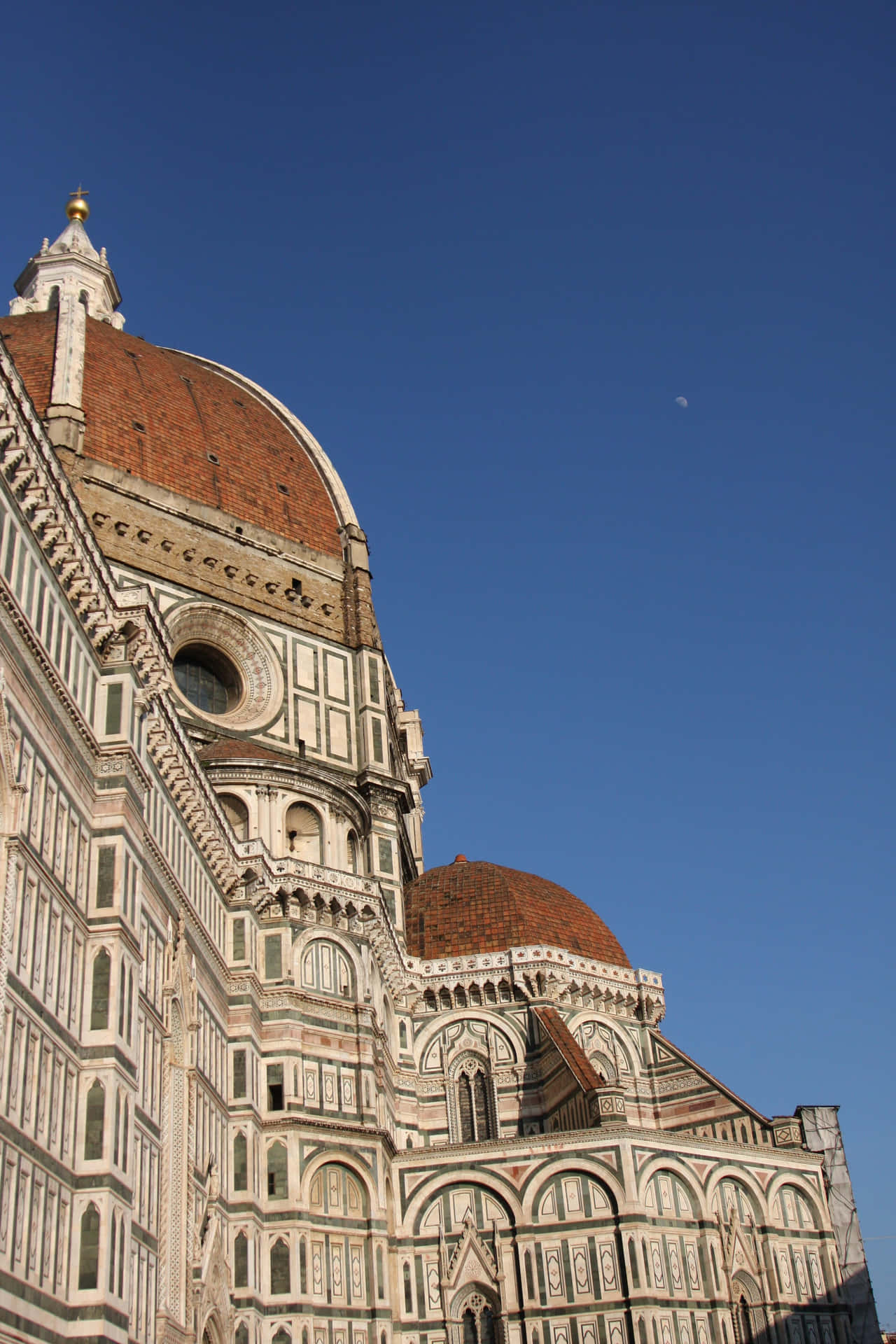 Stunning View Of Florence Cathedral In Italy Background
