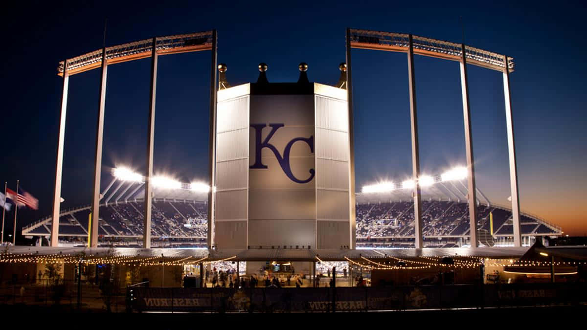 Stunning View Of Kauffman Stadium, The Jewel Of Kansas City