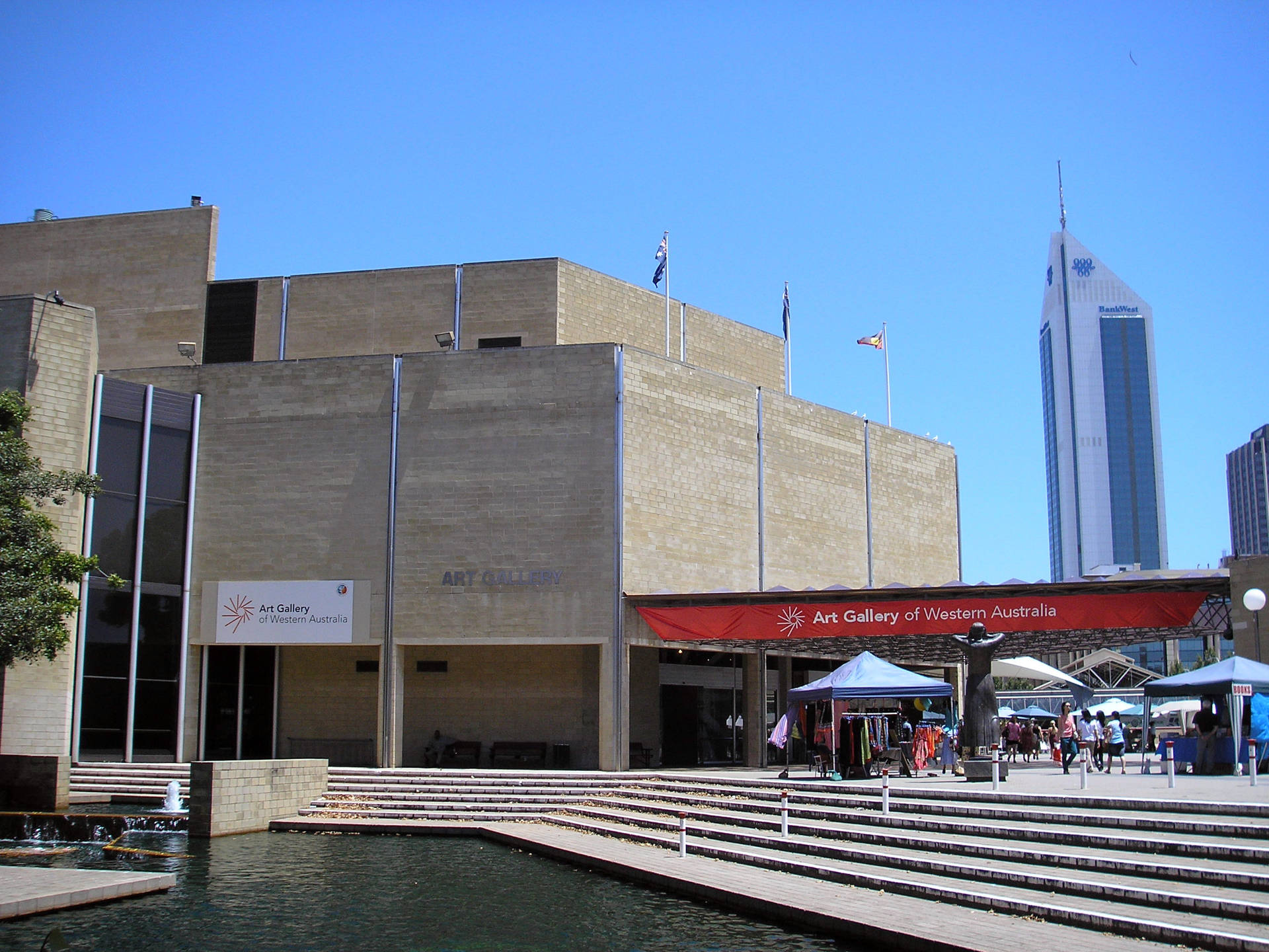 Stunning View Of Perth Art Gallery & Museum Background