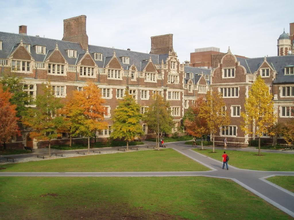 Stunning View Of Student Dormitories At University Of Pennsylvania Background