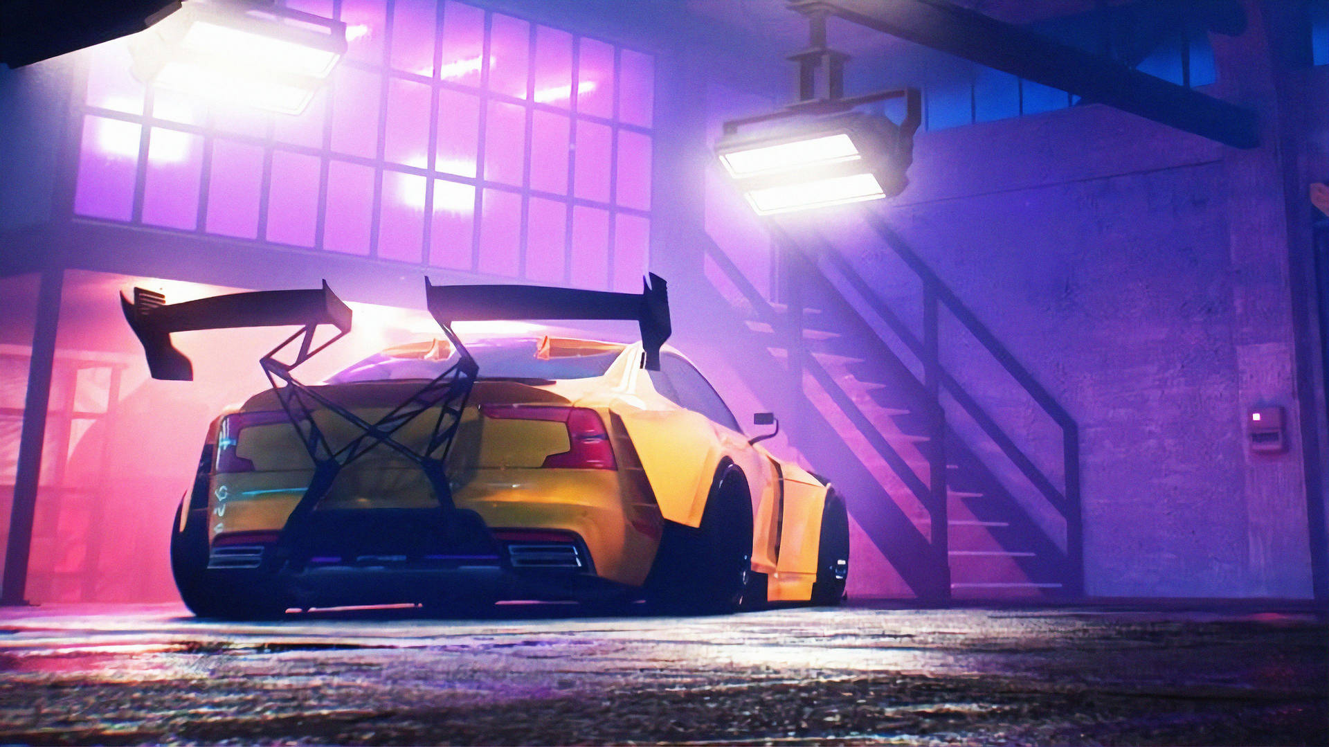 Stunning Yellow Car In Need For Speed Heat