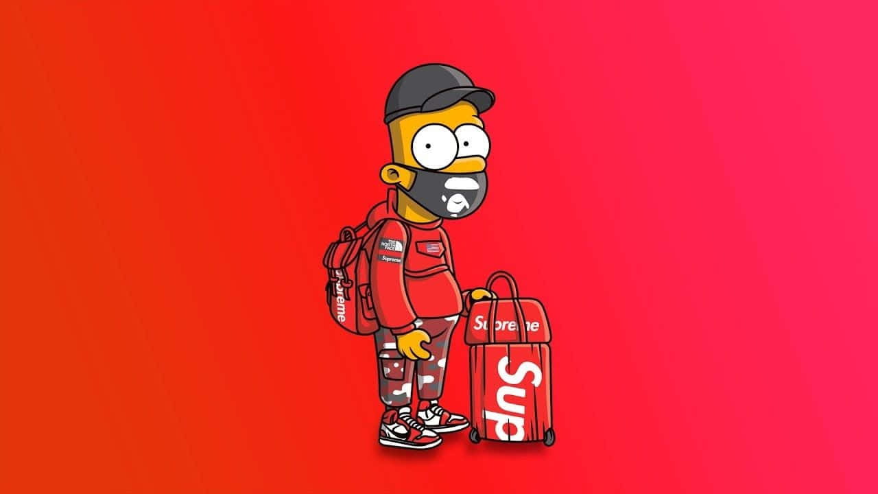 Style Goals With Supreme Drip Background
