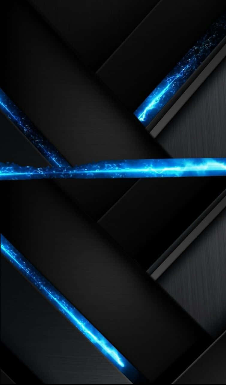 Stylish And Mysterious Cool Blue Abstract Iphone Wallpaper Background