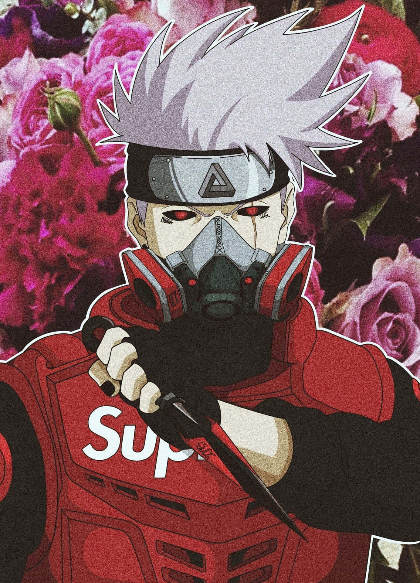 Stylish Anime Characters Show Off Their Supreme Apparel Background