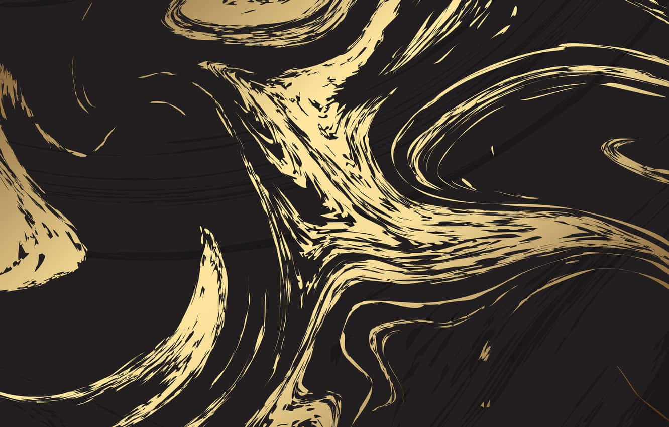 Stylish Black And Gold Desktop Background