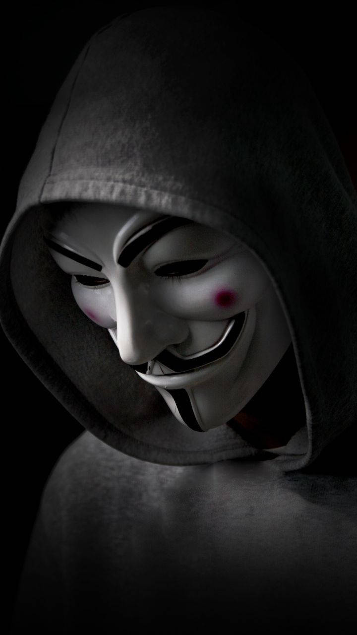 Stylish Black Guy Fawkes Background