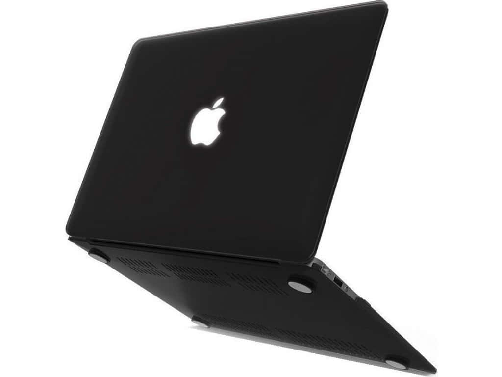 Stylish Black Macbook For Your Tech-savvy Lifestyle Background