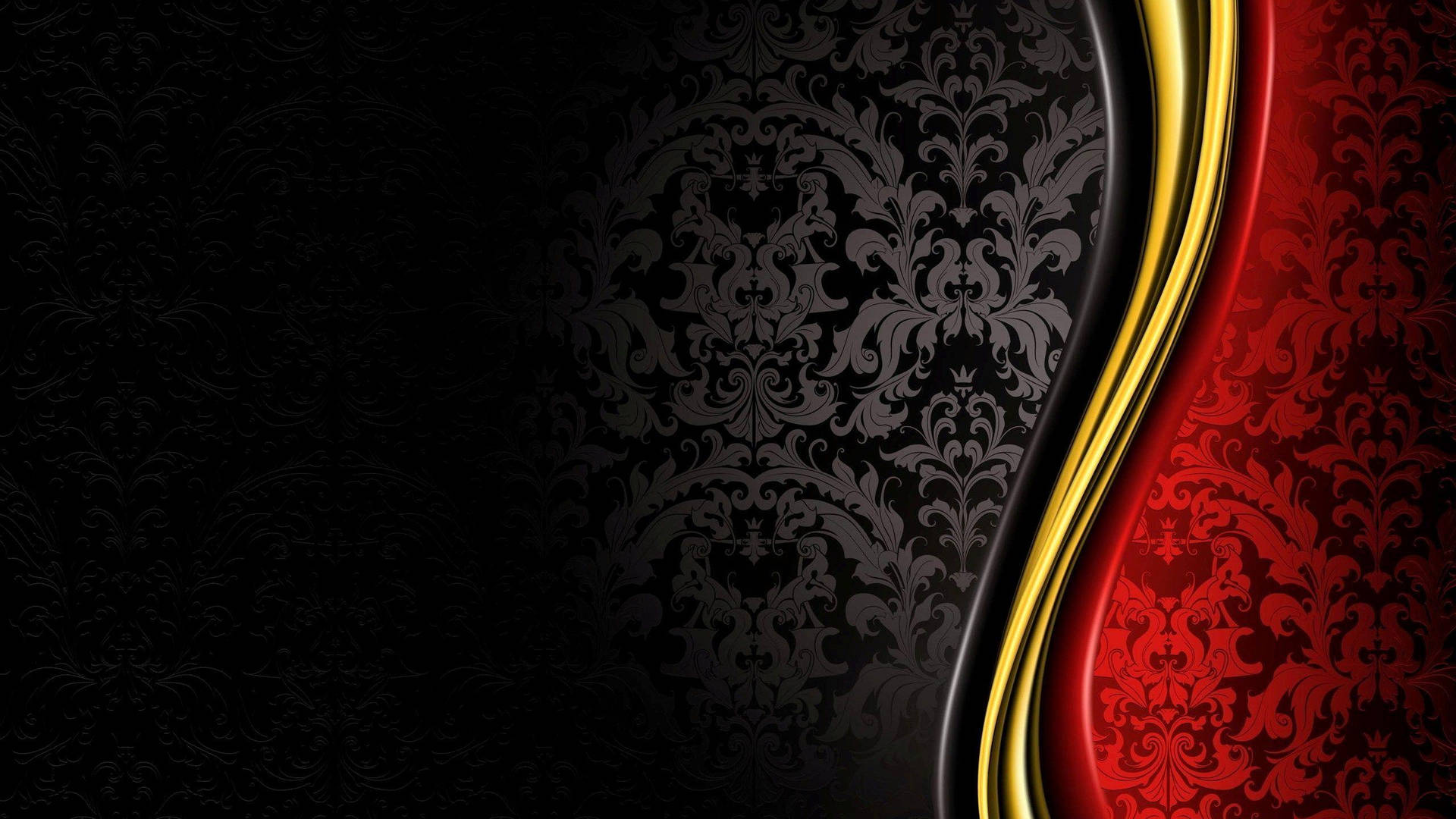 Stylish Black Red Part Background