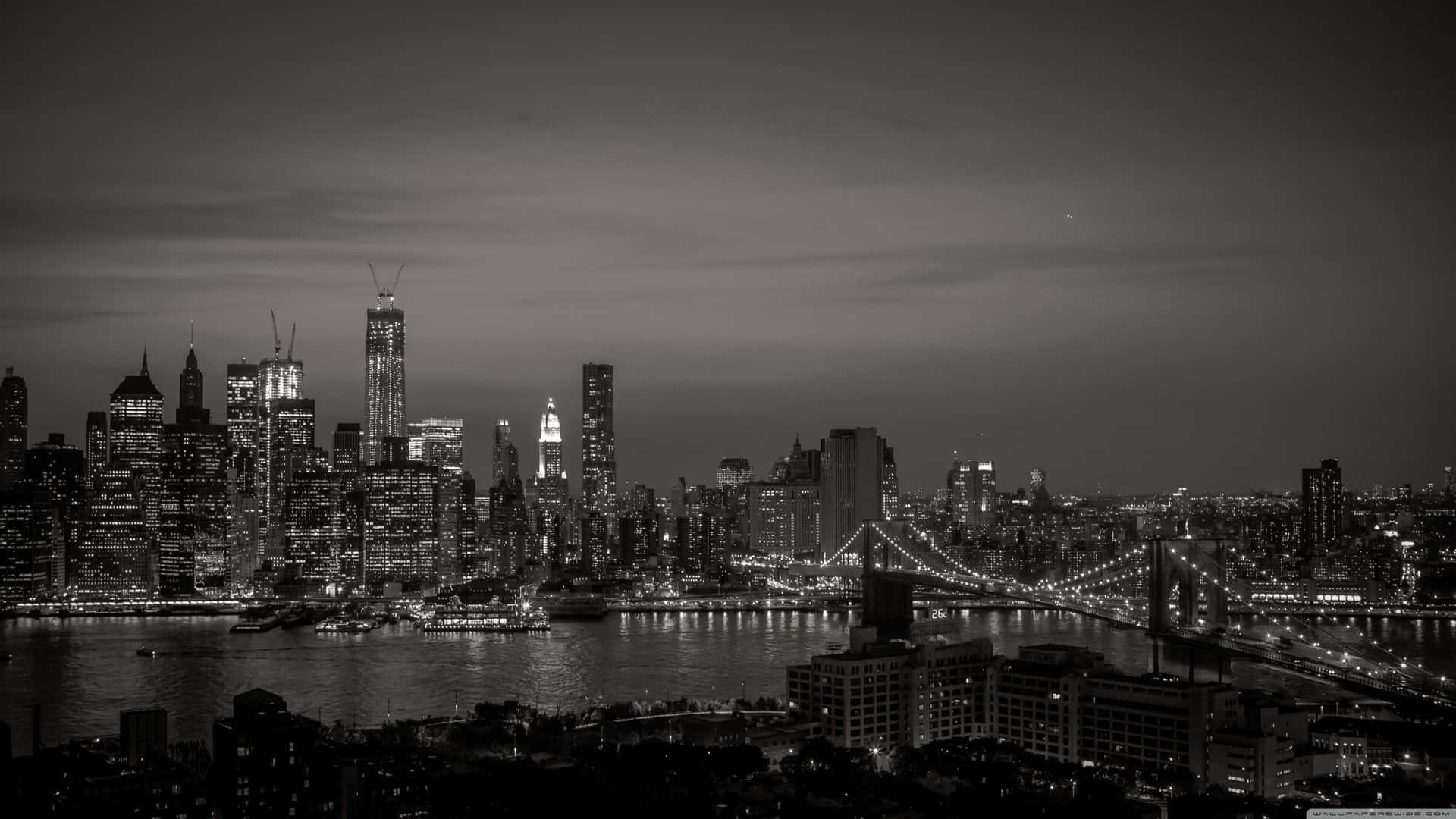 Stylish Black & White Personal Computer Background