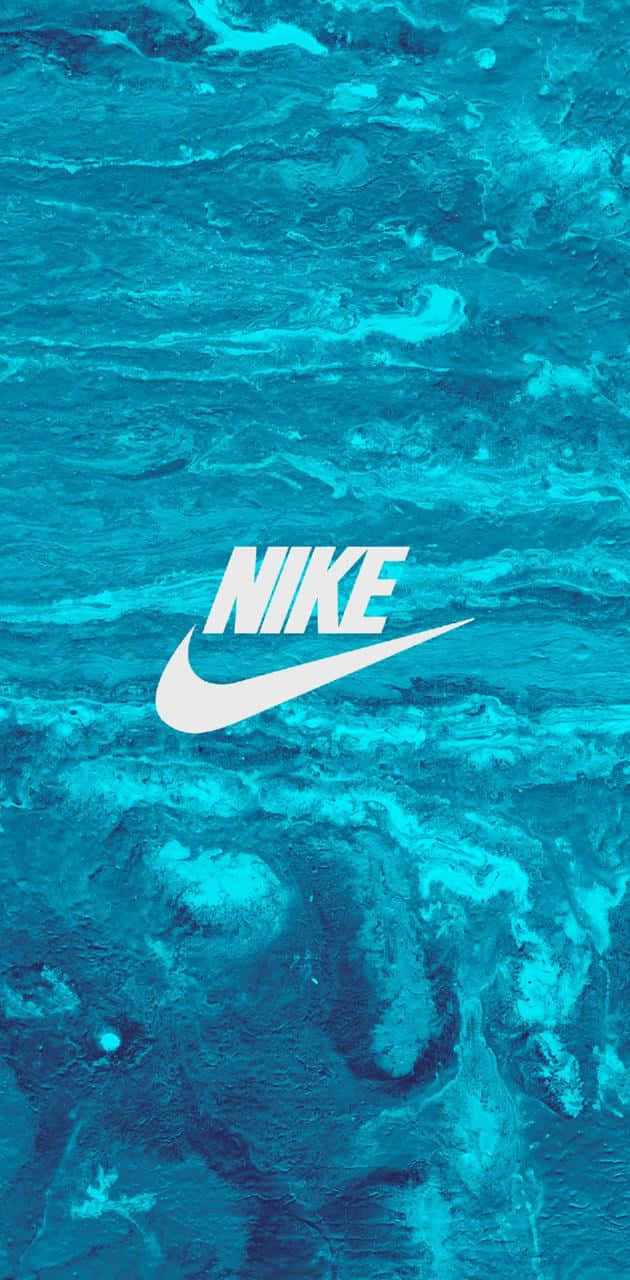 Stylish Blue Nike Branded Wallpaper Background