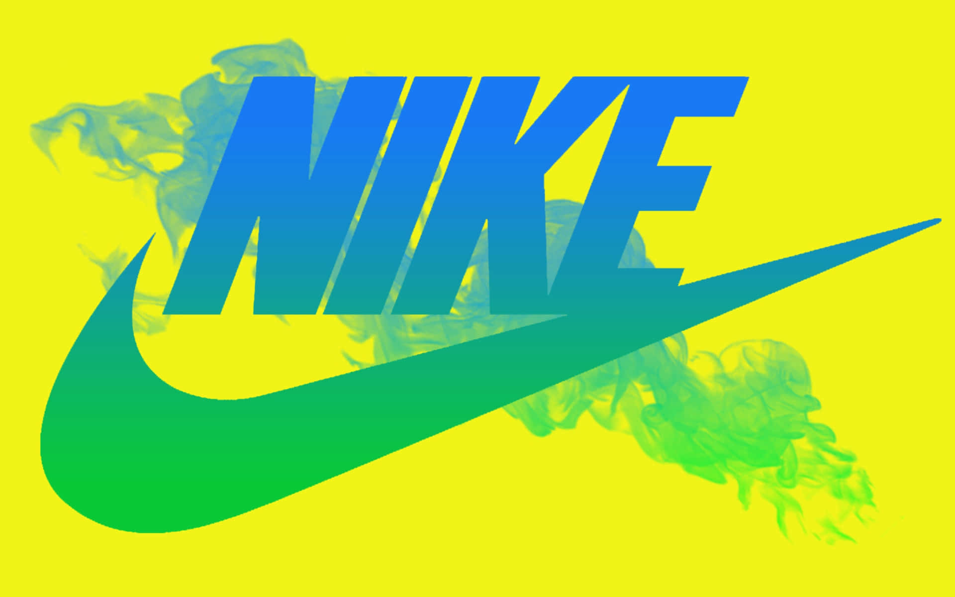 Stylish Blue Nike Sneaker On Abstract Background Background