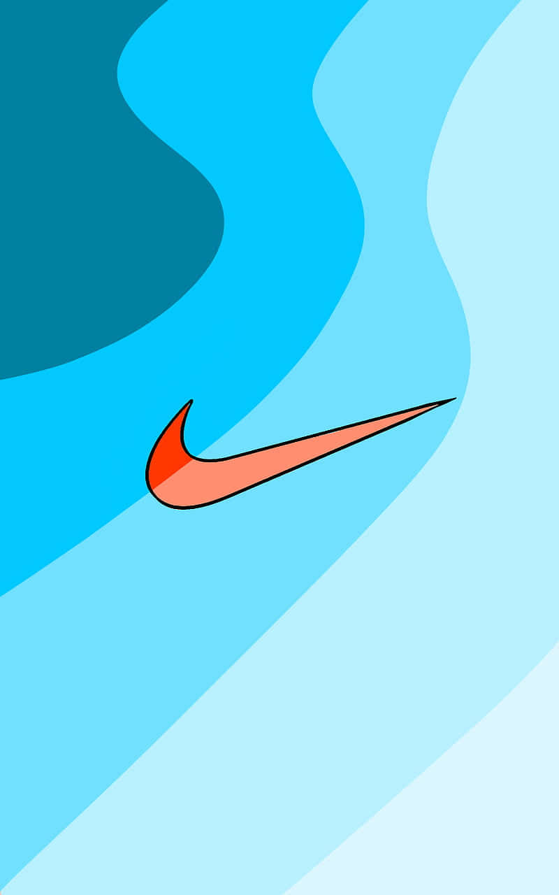 Stylish Blue Nike Wallpaper Background