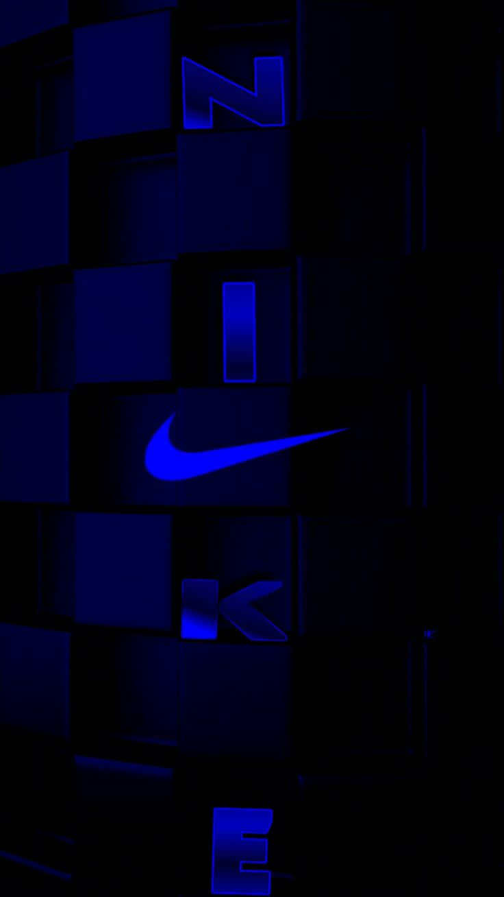 Stylish Blue Nike Wallpaper Background