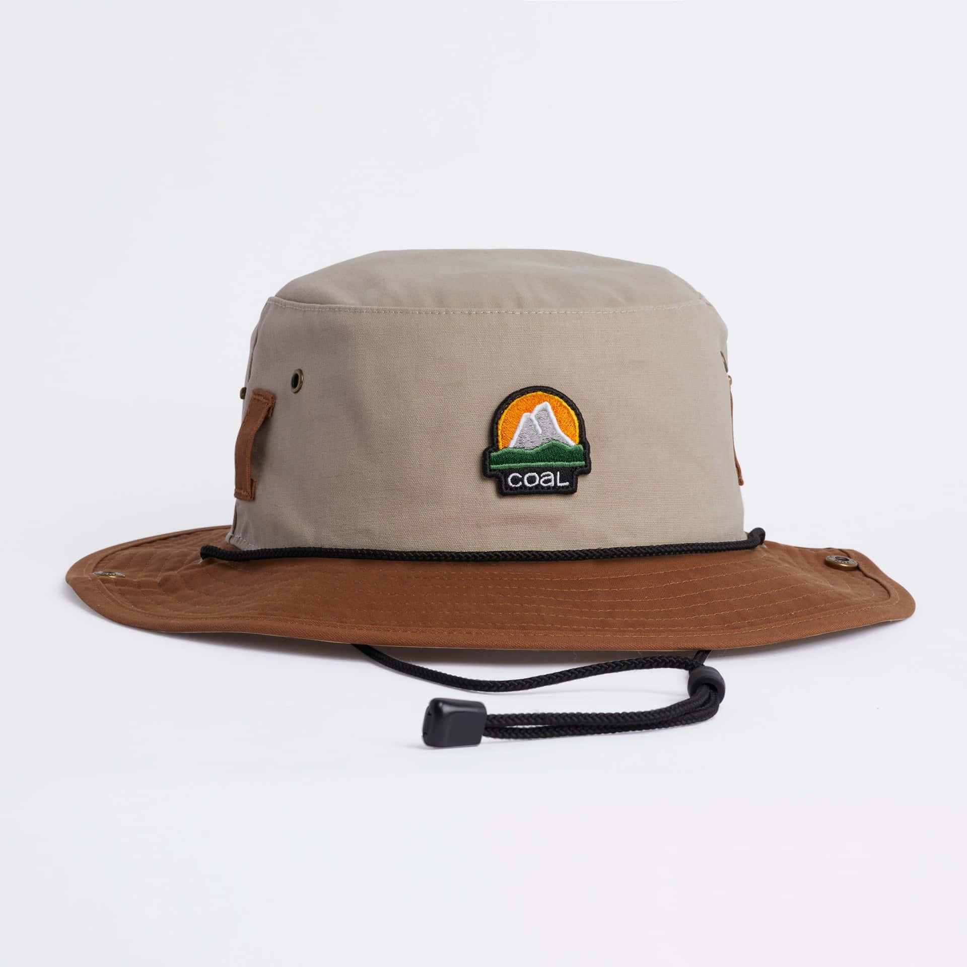 Stylish Brown Fedora Hat On Wooden Surface Background