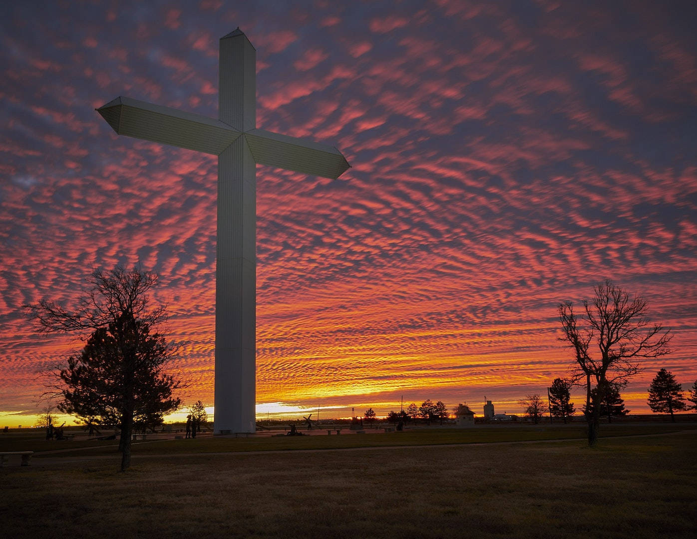 Stylish Christian Cross In Desert