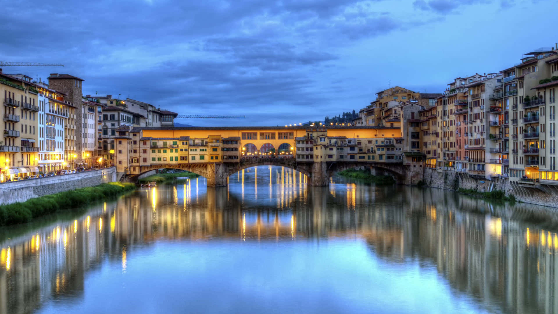 Stylish City Ponte Vecchio Background