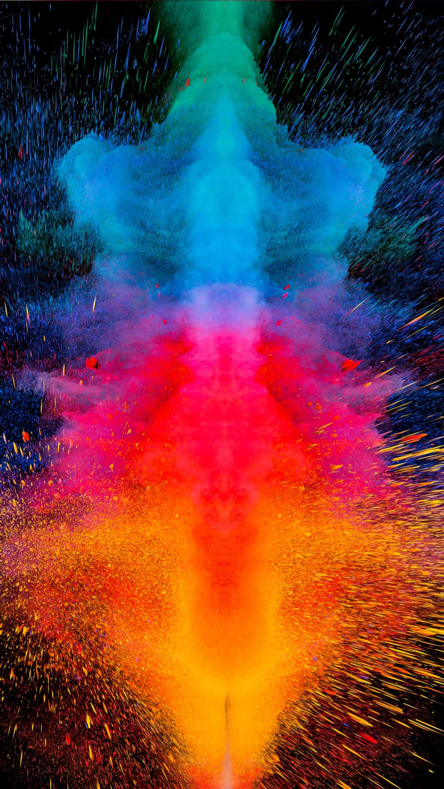 Stylish Colorful Smartphone On A Teal Background Background