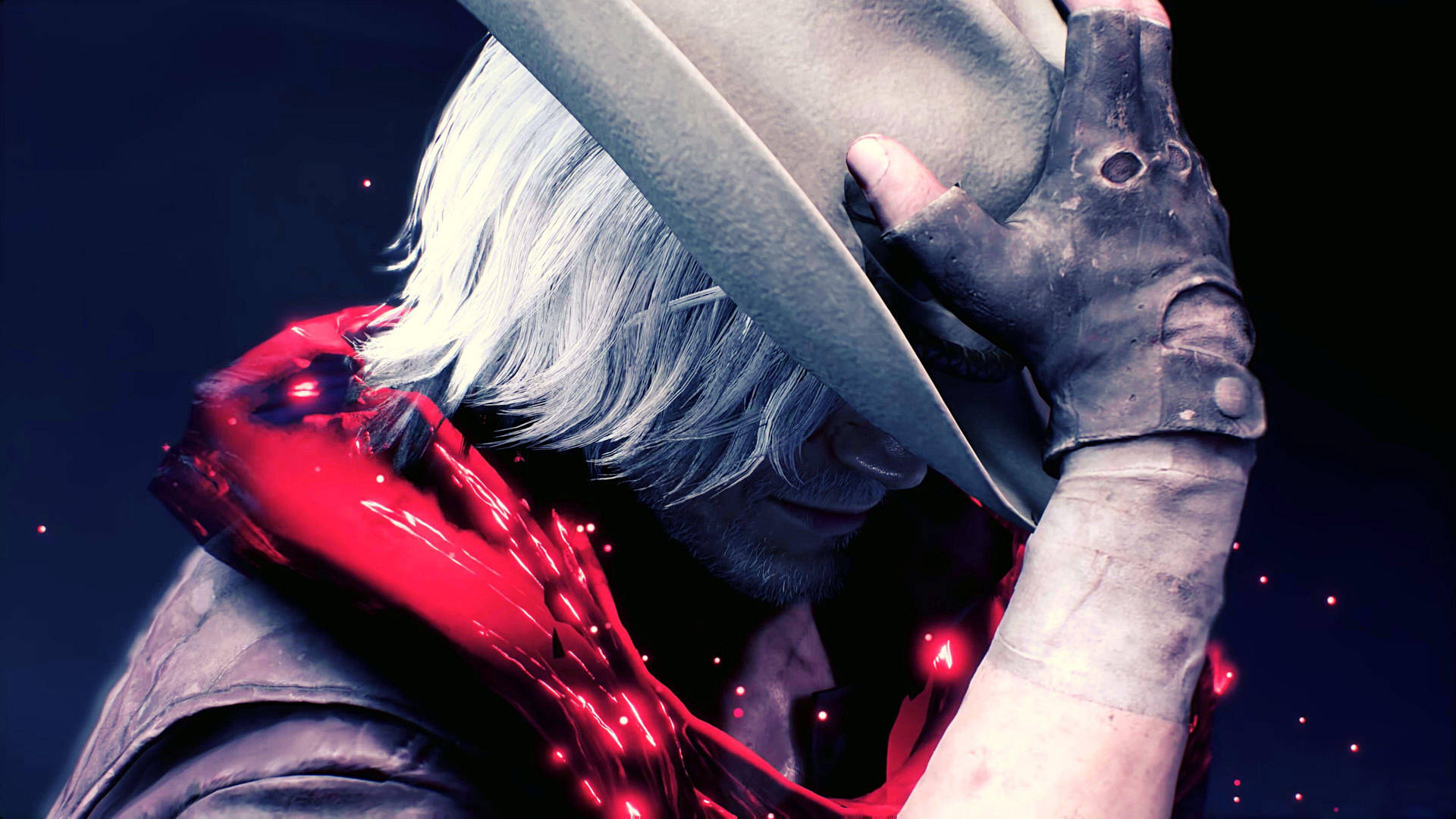 Stylish Dante With Hat Background