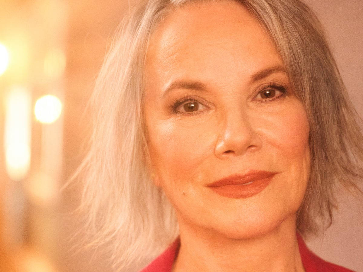 Stylish Gray-haired Barbara Hershey Background