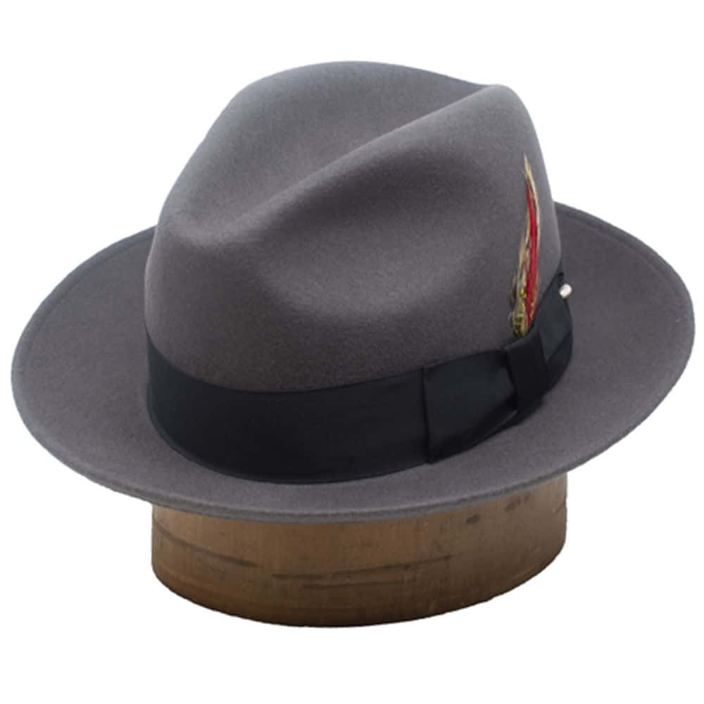 Stylish Hat On Display Background