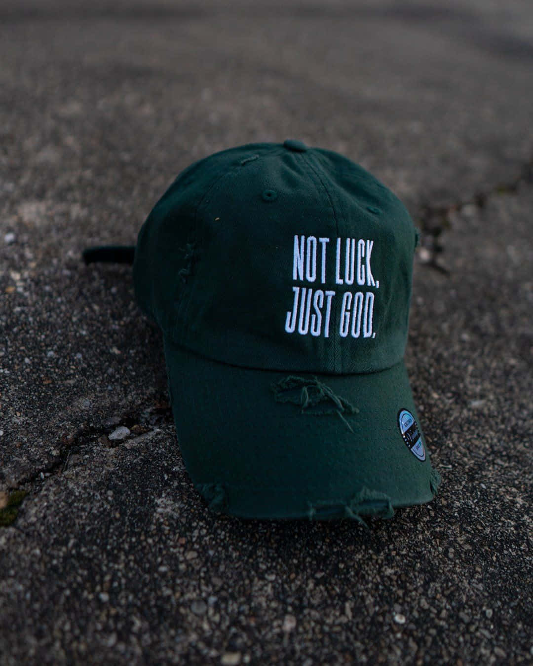 Stylish Hat On Minimalist Marble Surface Background