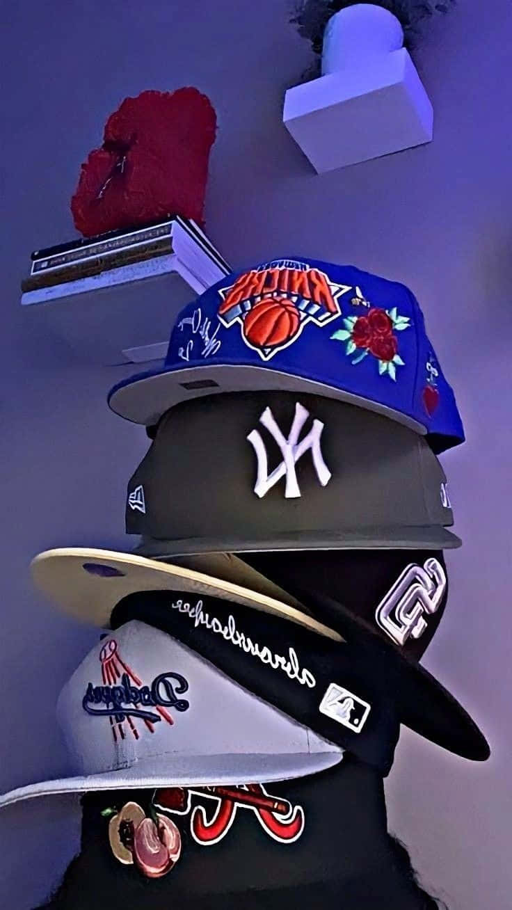 Stylish Hat Surrounded By Greenery Background