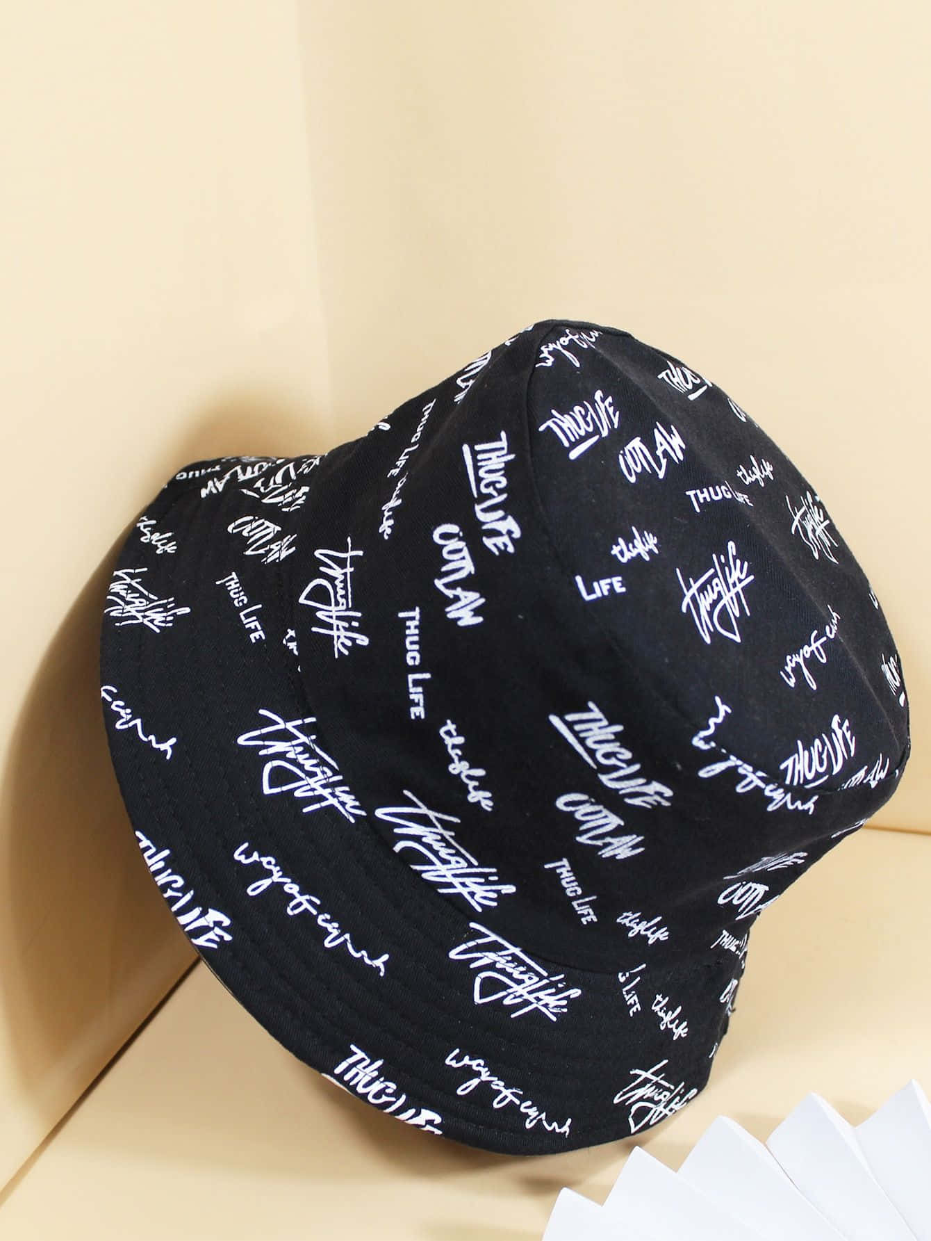 Stylish Hat With A Classic Black Ribbon On A White Surface. Background