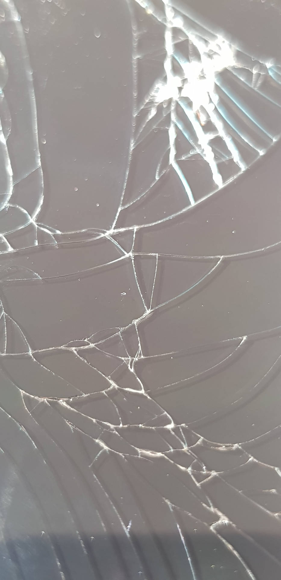 Stylish Image Of Broken Glass Screen Background