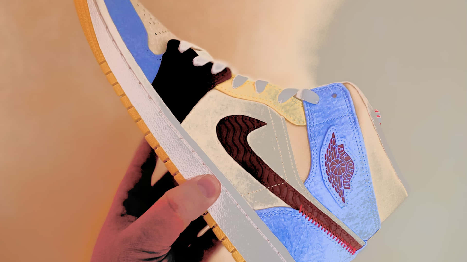 Stylish Jordan Shoes 4k Iphone Screen Background