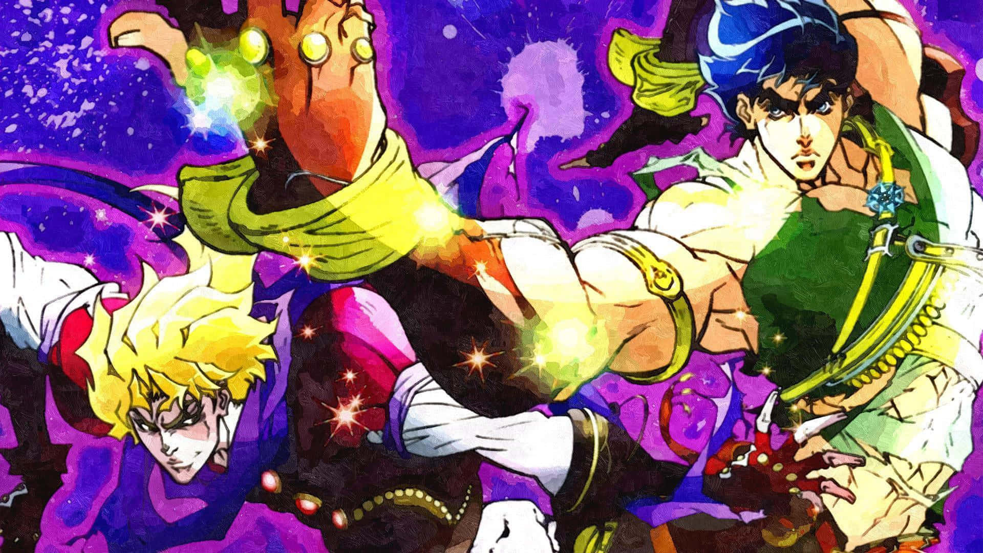 Stylish Joseph Joestar Striking A Confident Pose Background