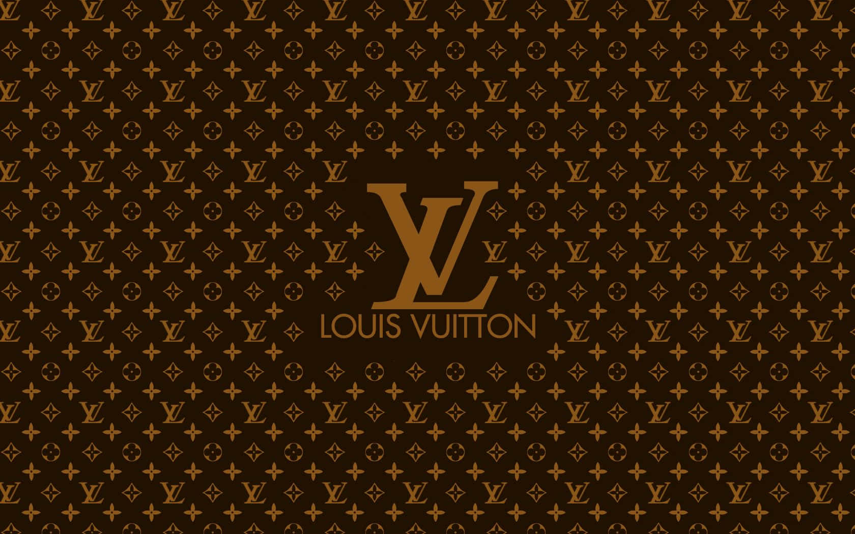 Stylish Louis Vuitton Monogram Pattern Desktop Background