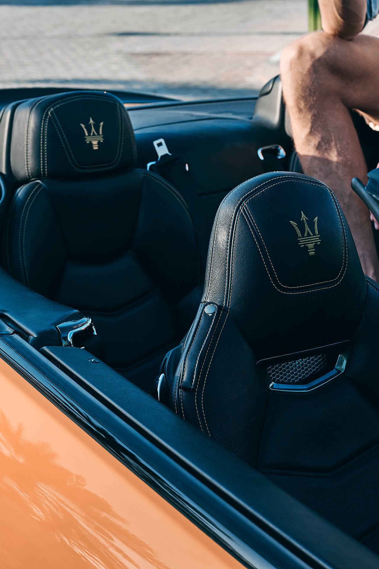 Stylish Maserati Convertible Background