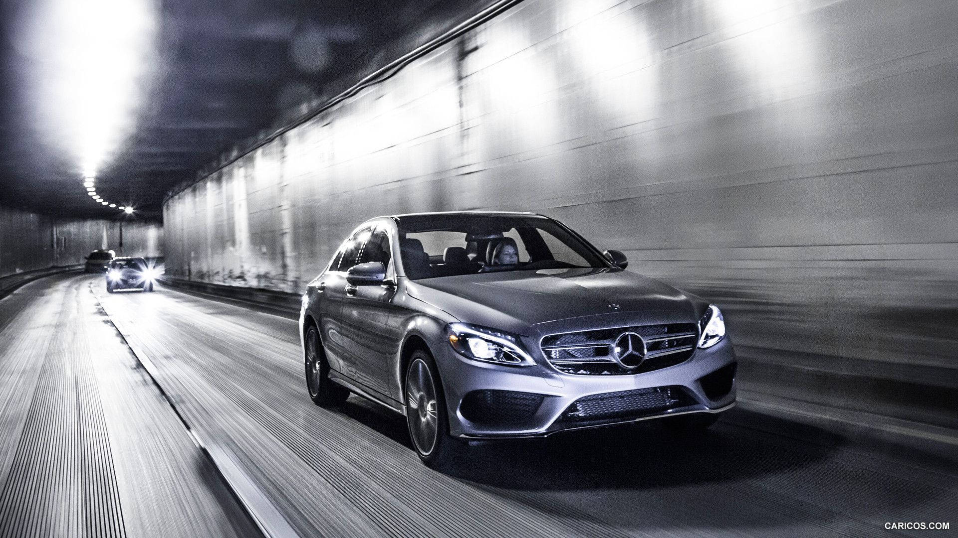 Stylish Mercedes Benz C300 On The Move