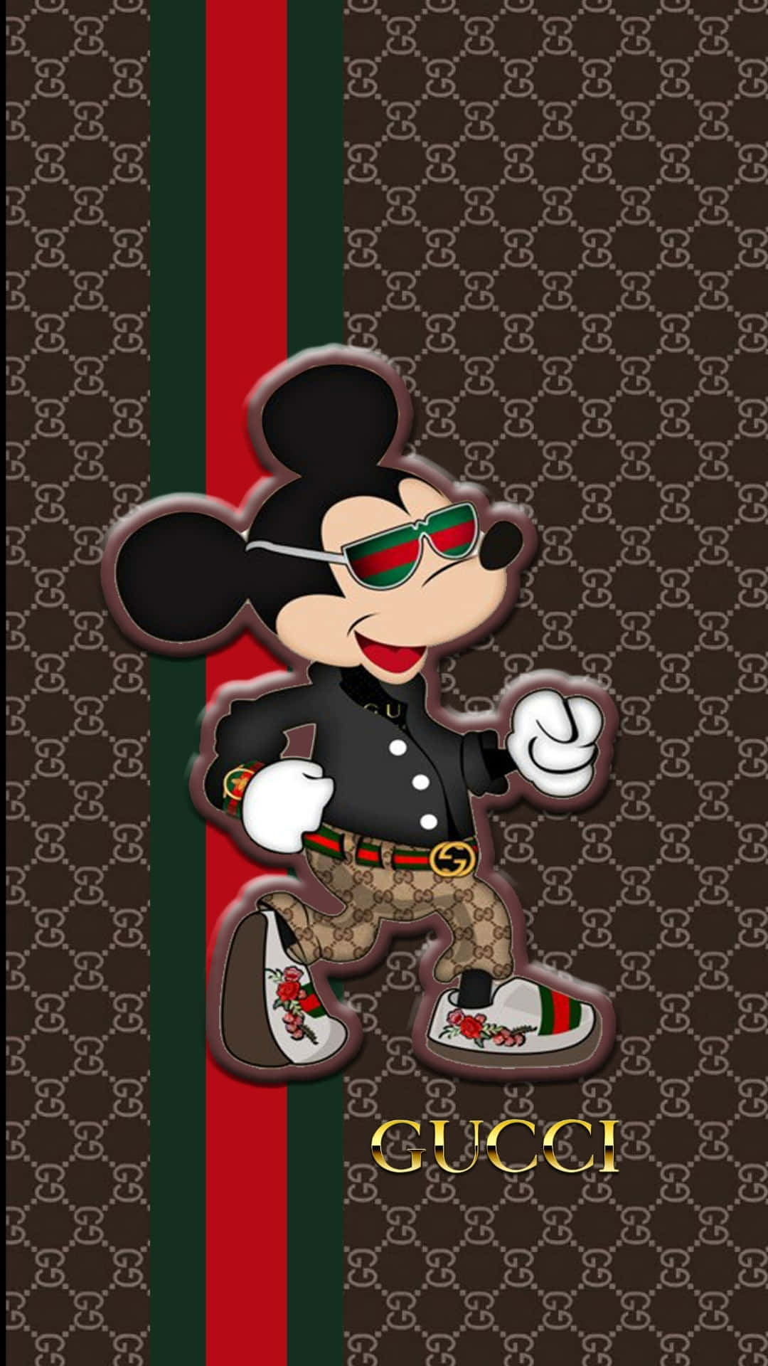 Stylish Mickey Gucci Background Background