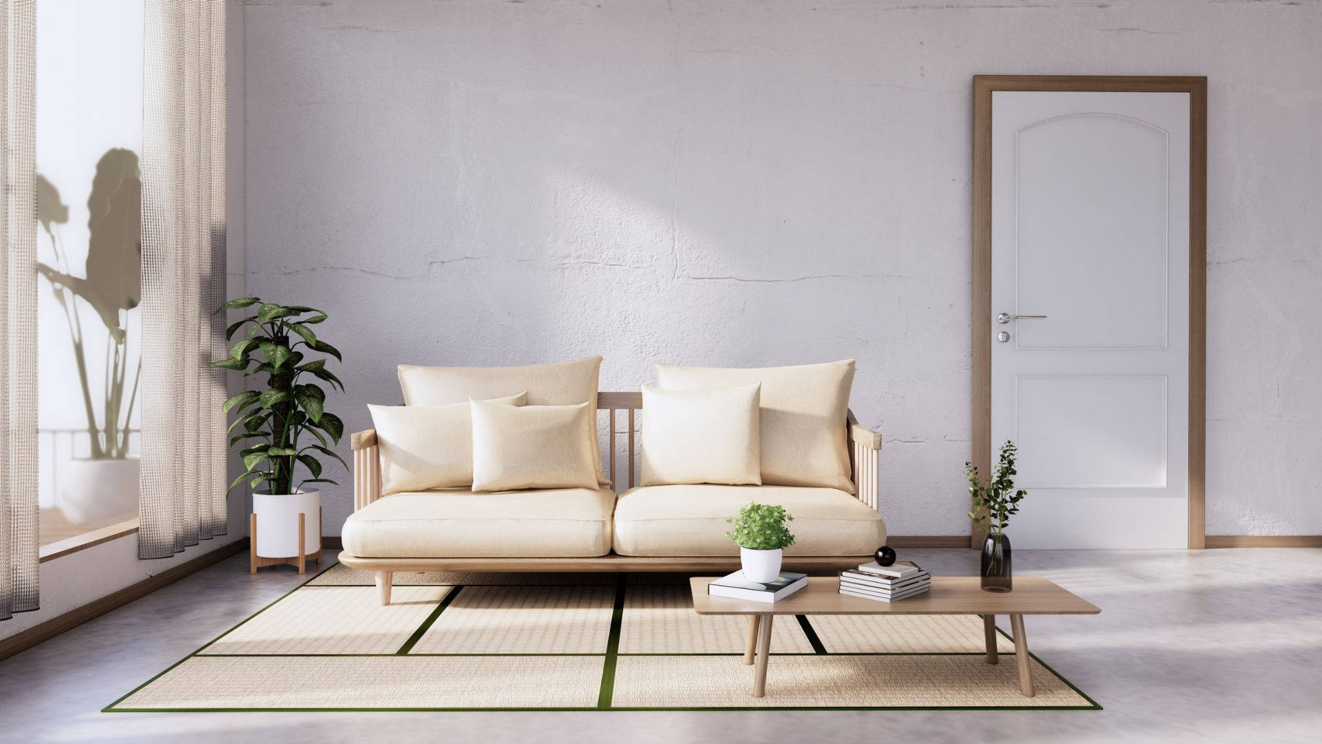Stylish Modern Japanese-style Furniture Background